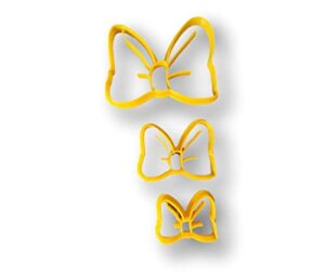 cute bow cookie cutters (set of 3)