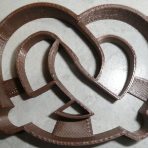 PRETZEL BAKED BREAD DOUGH TWISTED KNOT MOVIE CARNIVAL SNACK COOKIE CUTTER MADE IN USA PR2159