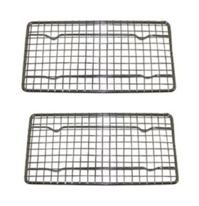 heavy-duty cooling rack, cooling racks, wire pan grade, commercial grade, oven-safe, chrome, 4¼ x 8x215b; inches, set of 2