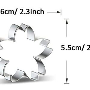 WJSYSHOP Cherry Blossoms Flower Cookie Cutter - A