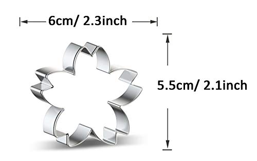 WJSYSHOP Cherry Blossoms Flower Cookie Cutter - A