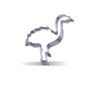 4.2 inch flamingo cookie cutter - stainless steel