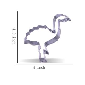 4.2 inch Flamingo Cookie Cutter - Stainless Steel