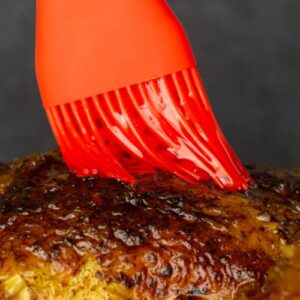 GIR: Get It Right Premium Silicone Basting Brush - Heat Resistant BBQ, Pastry, Turkey Brush - Perfect for Cooking, Grilling, and Baking, Ultimate - 8 IN, Red