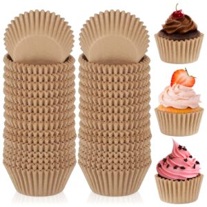 cupcake liners, 600 count cupcake wrappers, cupcake paper baking cups for cake, muffins, candies (natural color)