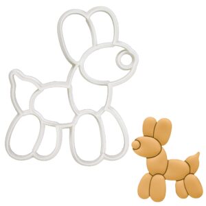 balloon dog cookie cutter, 1 piece - bakerlogy