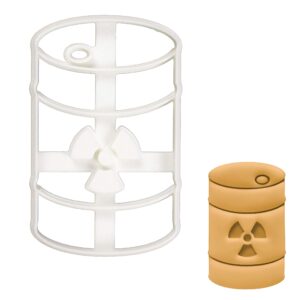 nuclear waste container cookie cutter, 1 piece - bakerlogy