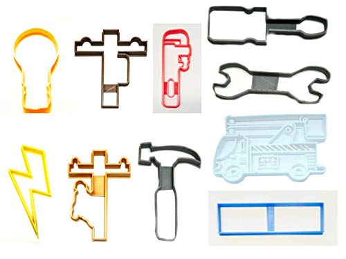 LINEMAN APPRECIATION DAY LINEMEN ELECTRIC WORK SET OF 10 COOKIE CUTTERS MADE IN USA PR1500