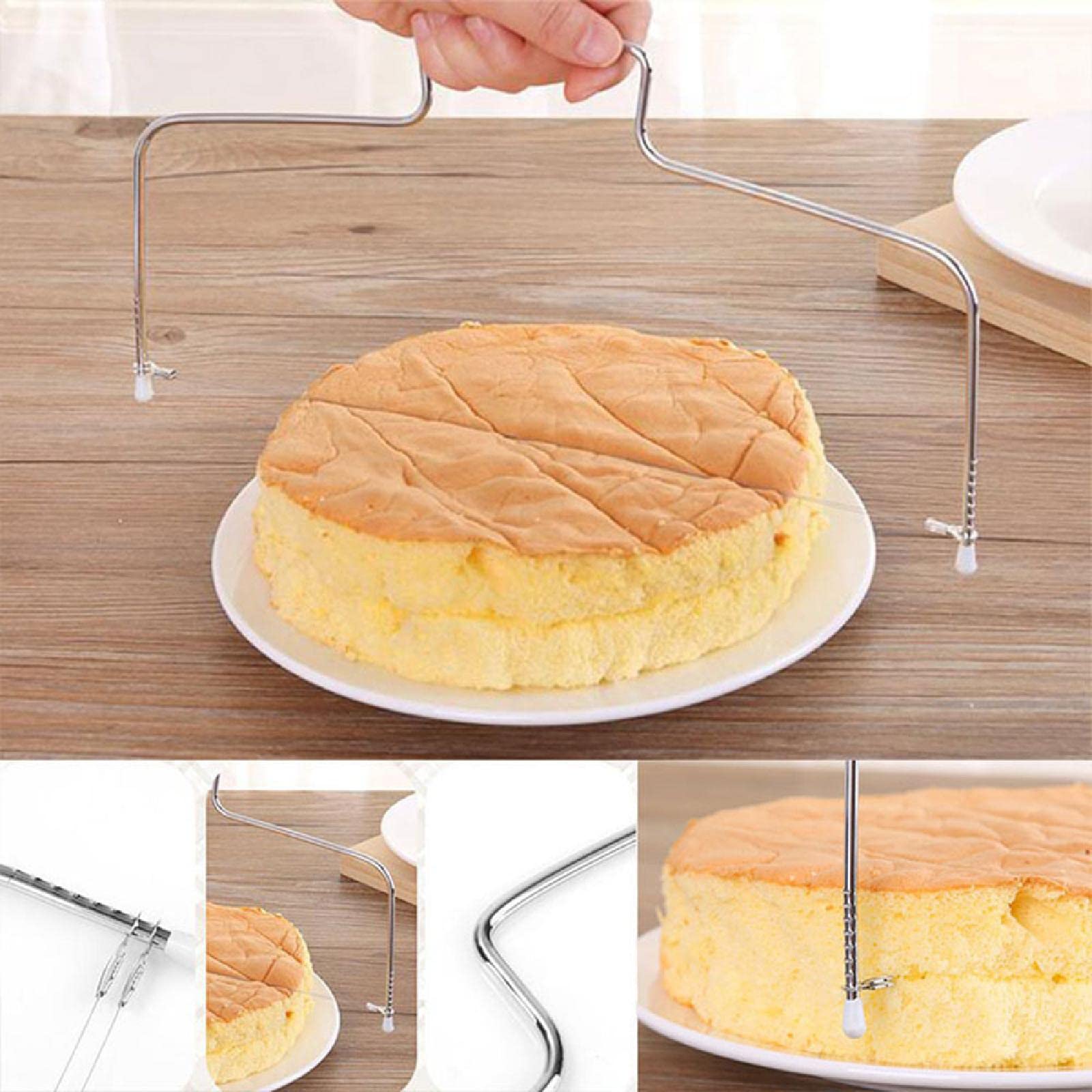 Cake Slicer Line Bread Wire Levelled Decorator Cake Cutter Stainless Steel Kitchen Baking Tool DIY Cake Making Accessories Professional Leveler Tool Single line