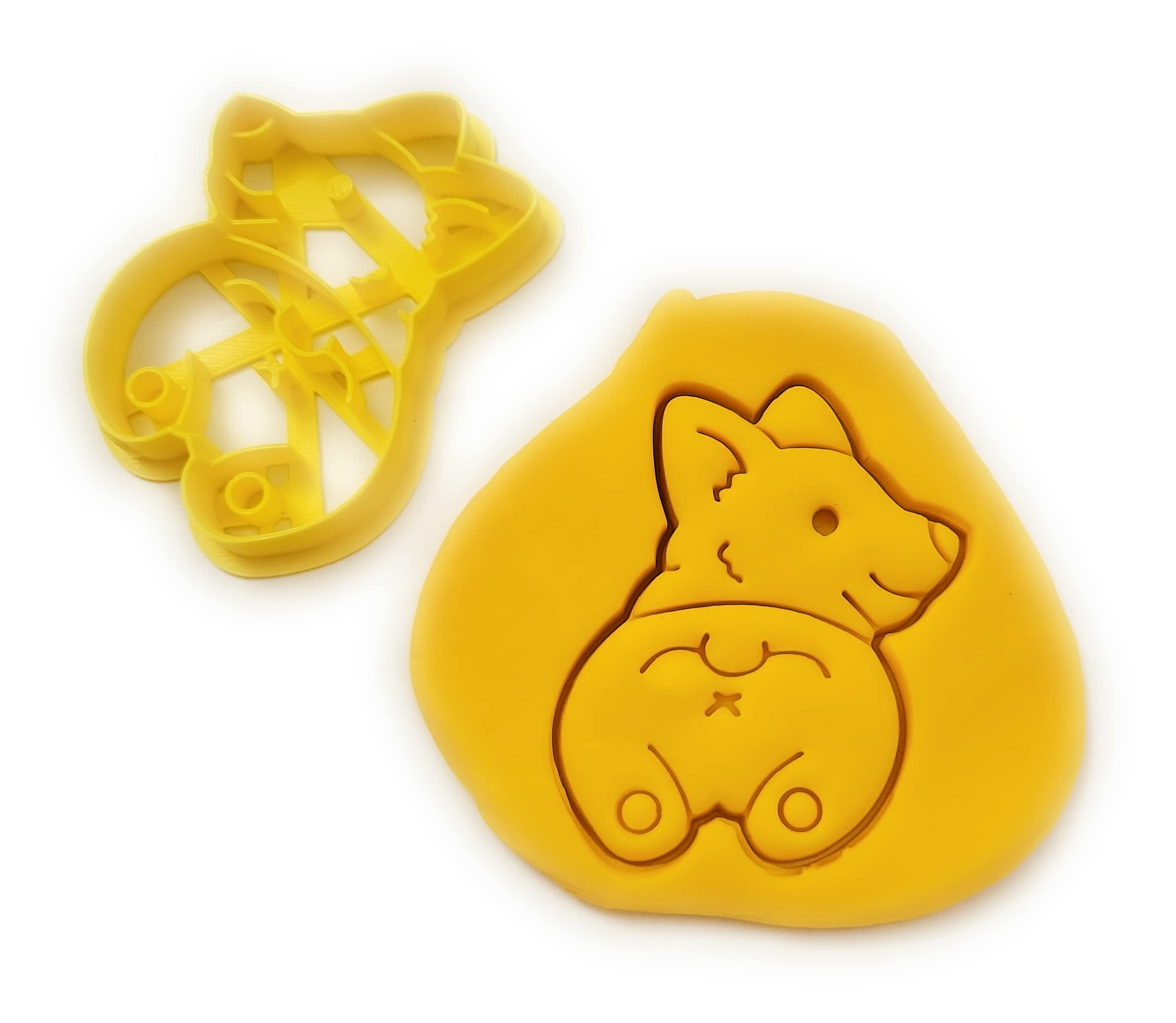 T3D Cookie Cutters Corgi Butt Dog Cookie Cutter, Suitable for Cakes Biscuit and Fondant Cookie Mold for Homemade Treats