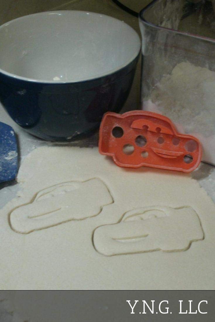 INSPIRED BY LIGHTNING MCQUEEN CARS THEME MOVIE CARTOON CHARACTER COOKIE CUTTER MADE IN USA PR597