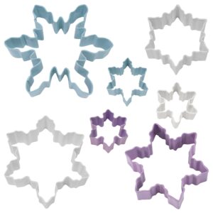 R&M International Snowflake Cookie Cutters, Assorted Sizes, 7-Piece Set