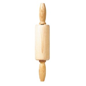 linden sweden children’s wooden rolling pin - designed for baking in the kitchen, dough, clay, and crafts - small rolling pin for kids - bpa free - made in cz - 8.5” long with easy to hold handles
