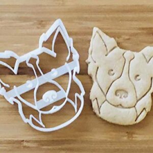 Border Collie Cookie Cutter and Dog Treat Cutter - Face - 3 inch