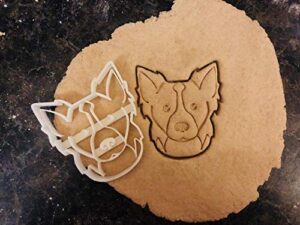 border collie cookie cutter and dog treat cutter - face - 3 inch