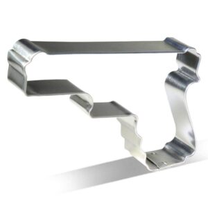 hand gun 4 inch cookie cutter from the cookie cutter shop – tin plated steel cookie cutter
