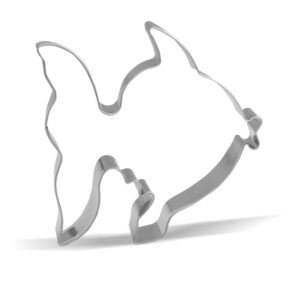 3.8 inch fish cookie cutter - stainless steel