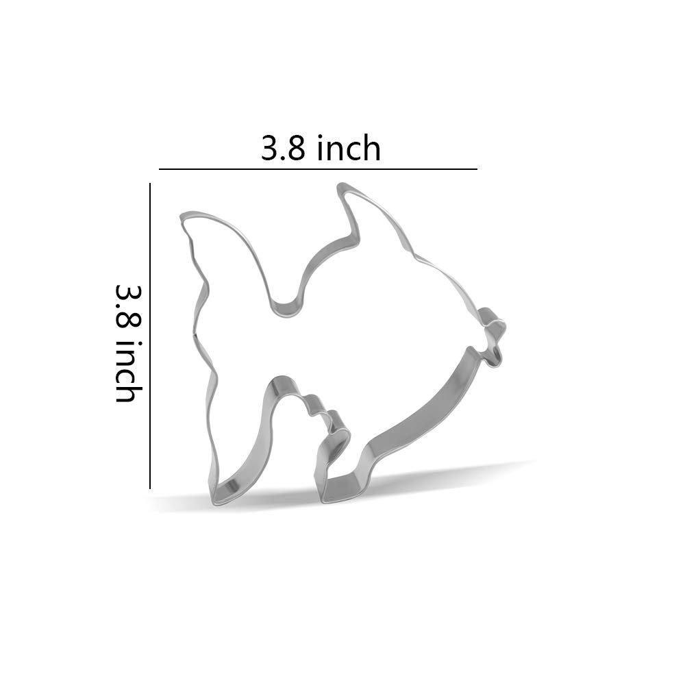 3.8 inch Fish Cookie Cutter - Stainless Steel