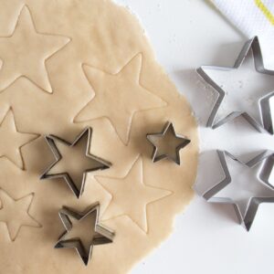 Fox Run Star Cookie Cutter Set, Set of 5, Silver