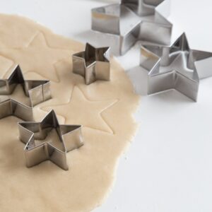 Fox Run Star Cookie Cutter Set, Set of 5, Silver