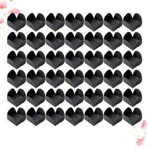 DOITOOL 200pcs Chocolate Wrappers Black Chocolate Paper Truffle Cups Paper Candy Cups Dessert Chocolate Packaging Liners for Wedding Birthday (Black)