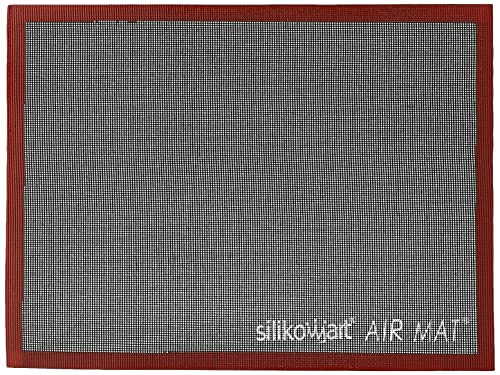 Silikomart Air Mat Perforated Silicone-Fiberglass Baking Mat 11-7/8 Inch x 15-3/4 Inch (300 Millimeters x 400 Millimeters)