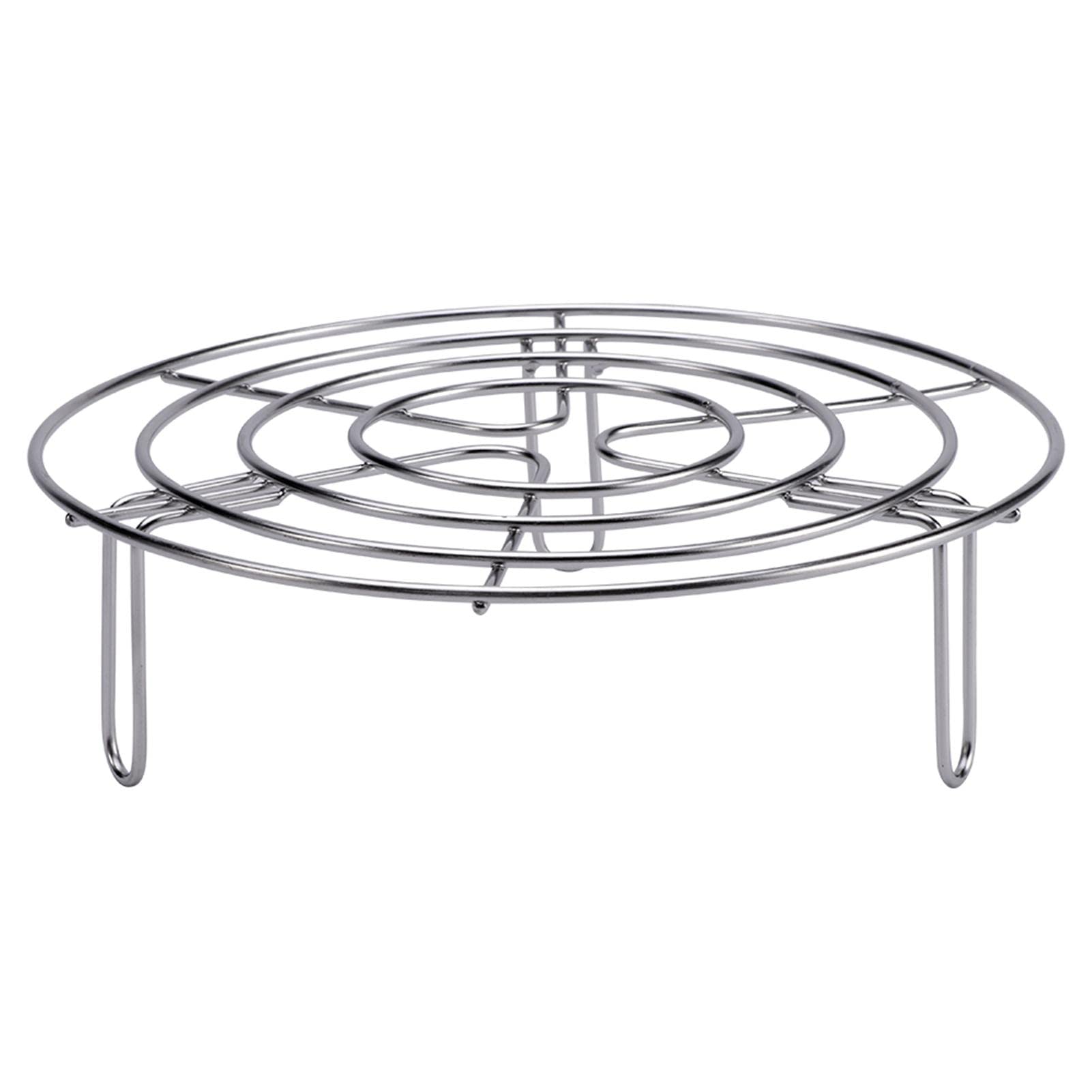 Round Cooling Cooking Racks, Stainless Steel Steamer Rack Kitchen Cooking Tool,Baking Rack for Round Cake Pans,for Canning Air Fryer P ressure Cooker(size:19.5cm)