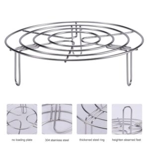 Round Cooling Cooking Racks, Stainless Steel Steamer Rack Kitchen Cooking Tool,Baking Rack for Round Cake Pans,for Canning Air Fryer P ressure Cooker(size:19.5cm)