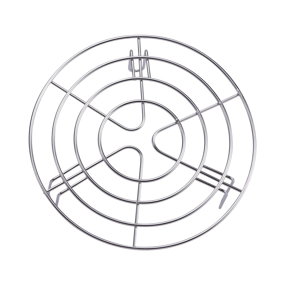 Round Cooling Cooking Racks, Stainless Steel Steamer Rack Kitchen Cooking Tool,Baking Rack for Round Cake Pans,for Canning Air Fryer P ressure Cooker(size:19.5cm)