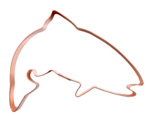 jumping trout copper cookie cutter