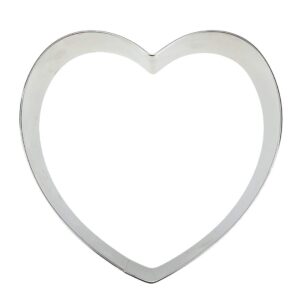 sydien 1pc 6-inch stainless steel mousse cake mould heart shaped cake ring diy baking tools for baking cake, tiramisu, mousse & cutting biscuits