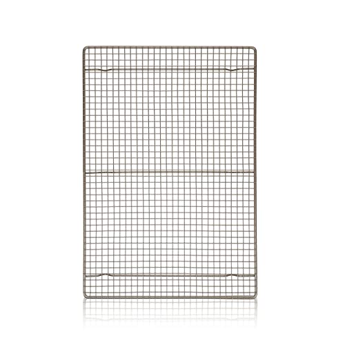 Half Sheet Cooling Rack by Ultra Cuisine - Wire Rack Baking Sheet - Oven Rack Grill - Wire Baking Rack - Sheet Pan Roasting Rack - Cooling Racks for Baking - Cooling Racks Champagne 12" x 17"