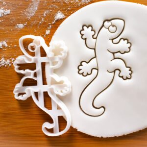 gecko lizard cookie cutter, 1 piece - bakerlogy