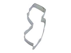 r&m new jersey state cookie cutter in durable, economical, tinplated steel