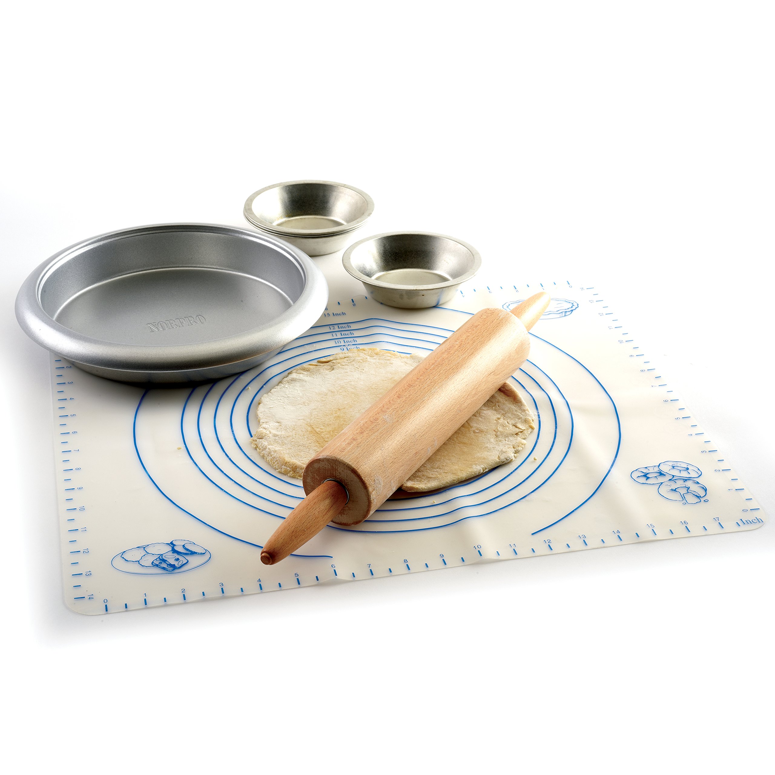 Norpro Silicone Pastry Mat with Measures, As Shown