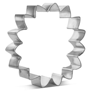 cookiecutter.com large sunflower cookie cutter 4.5 inch –tin plated steel cookie cutters – large sunflower cookie mold