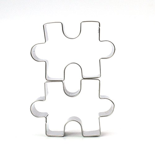 GXHUANG Game Puzzles Cookie Cutter Set - 2Pieces - Stainless Steel