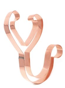 small 5 1/2 inch tall doctor's stethoscope cookie cutter by the fussy pup