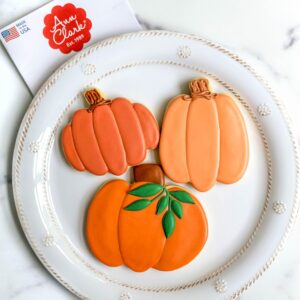 thanksgiving pumpkin patch cookie cutters 3-pc. set made in usa by ann clark