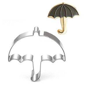 wotoy umbrella biscuit cookie cutter - stainless steel
