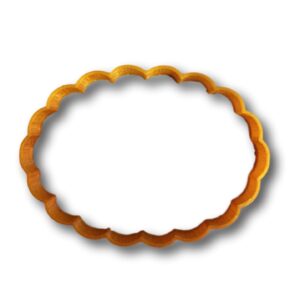 Scalloped oval Cookie Cutter (4 inches)