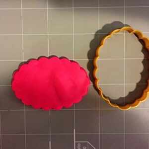 Scalloped oval Cookie Cutter (4 inches)