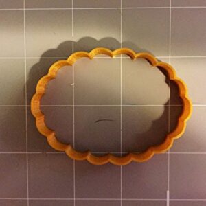 Scalloped oval Cookie Cutter (4 inches)