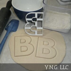 LETTER B 4 INCH UPPERCASE CAPITAL BLOCK FONT COOKIE CUTTER MADE IN USA PR4215