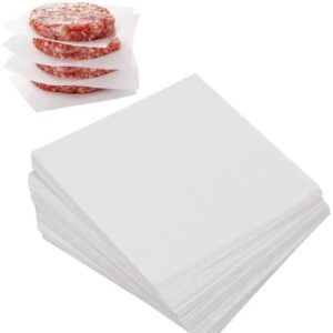 Hamburger Patty Paper Sheets - USA MADE- 1000 Pcs - 5.5 x 5.5" Wax Paper Squares- Non-Stick Burger Parchment Paper Sheets for Burger Press, Deli Cheese, Patties-Oven/Microwave/Freezer Safe