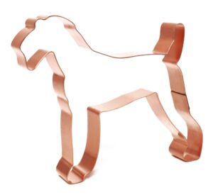airedale terrier copper cookie cutter
