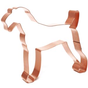 Airedale Terrier Copper Cookie Cutter