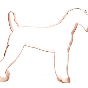 Airedale Terrier Copper Cookie Cutter