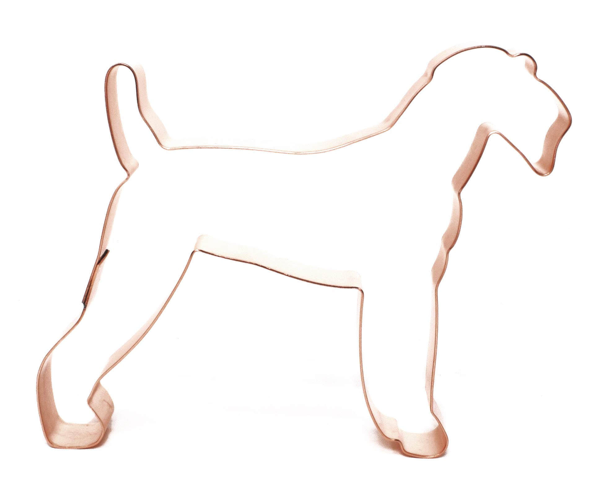 Airedale Terrier Copper Cookie Cutter