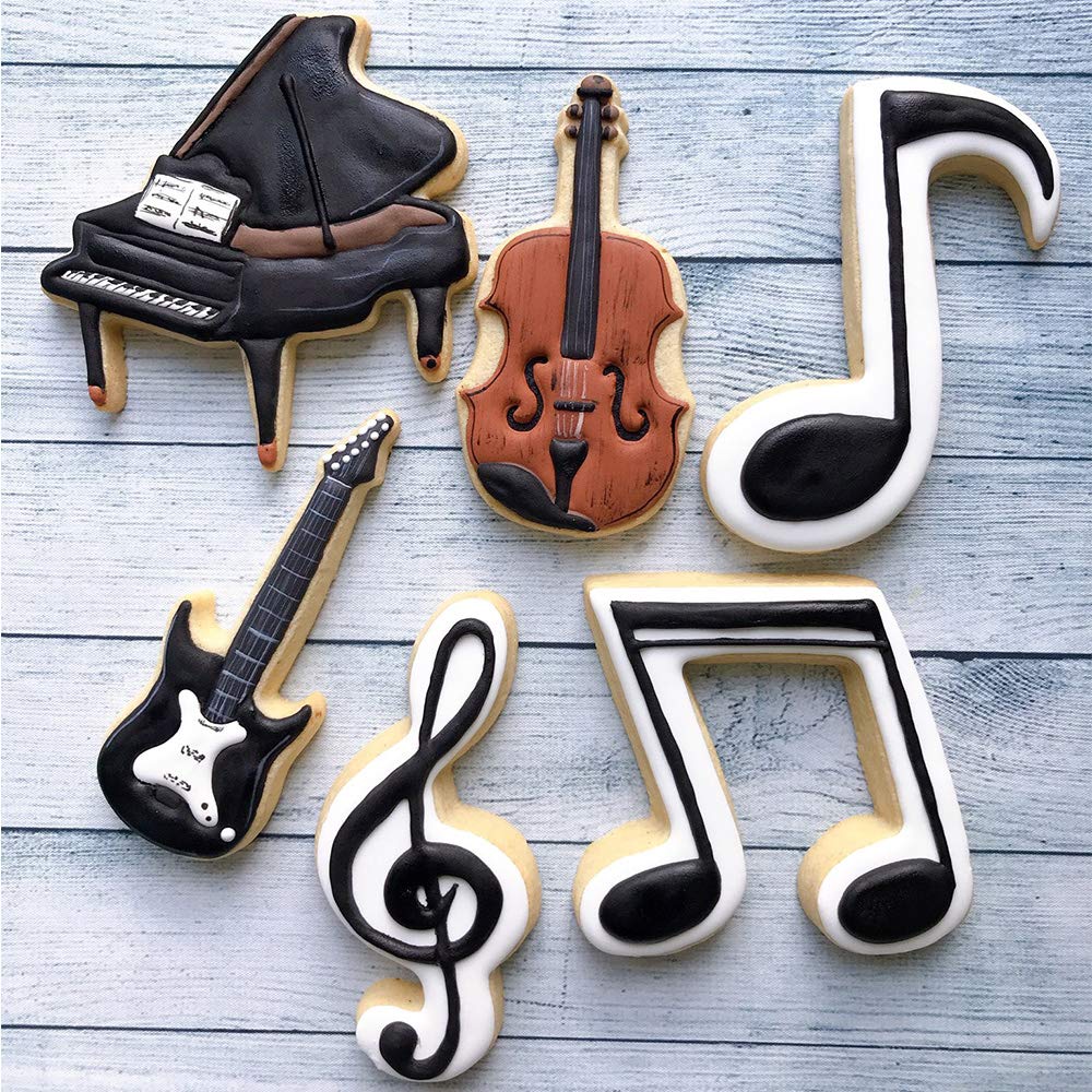 LILIAO Violin Cookie Cutter Music Biscuit Fondant Cutter - 1.9 x 4.3 inches - Stainless Steel